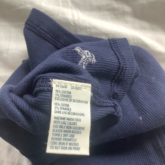 NWT American Eagle Womens Navy Ribbed Tank Top Size XS - Picture 7 of 8